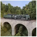 SNCF 2231K44 CALAIS steam locomotive - REE MODELES REMB136SAC - HO