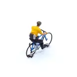 Cycliste homme en VTT Magnorail KKc-2 - HO 1/87 - déjà assemblé