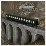 Voiture allégée ETAT "Saucisson" B10 - Ree Modèles VB478 - HO 1/87 - SNCF - Ep IV - 2R