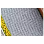 Revêtement Routier PREMIUM - Pavé Gris Clair - Faller 272310 - N 1/160 