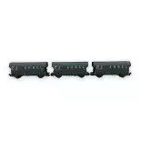 Set de 3 Wagons Trémies ARBEL - MAKETTE 4741 - HO 1/87 - SNCF - EP IV - 2R