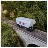 Carro grigio per cereali CTC UNAC - REE MODELES WB725 SNCF HO 1/87 - EP III