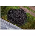 Material flocado carbón negro - FA170301