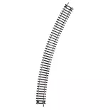 Rail courbe 30° Roco 42426 - R6 604,4 mm - HO : 1/87 - Code 83
