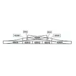 Curved Rail - R2 1/4 358mm 7.5° - ROCO 42408 - HO 1/87 - Code 83 [ROCO LINE]