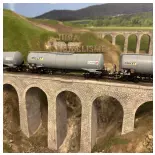 Coffret de 3 wagon-citerne MILLET - Roco 6600091 - HO 1/87 - SNCF - 2R