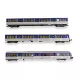 Lote de 3 coches RIO 80 - JOUEF HJ4184 - HO 1/87 - SNCF