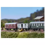 Coffret de wagons DB GmP - Minitrix 15002 - N 1/160 - DB - Ep III - 2R