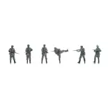 Porte d'entrée de l'infanterie de la Wehrmacht - 6 personnages - ARTITEC 5720004 - 1/72  