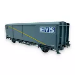 Wagon couvert EVS Hs parois planes "Bande jaune" - LS Models 30672 - HO 1/87 - SNCF - Ep IV - 2R