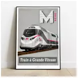 Cartel TGV M - 800 toneladas 8TTGVM - A2 42,0 x 59,4 cm - 2024