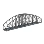Pont en arc à voie unique Marklin 8975 - Z 1:220 - aspect en acier