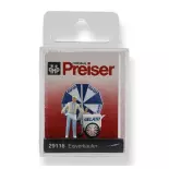 PREISER 29116 Mercante di ghiaccio itinerante - HO 1:87