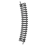 Rail courbe Minitrix R1 rayon 194.6 mm 30°  - N : 1/160 - code 80 - 14912