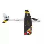 Planeur Alpha 1500V2 RTF Black - Kavan 02.8076MA
