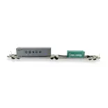 Wagon porte-conteneurs articulé - Pullman 36546 - NL / AAEC - HO 1/87
