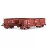 Set de 2 wagons tombereaux ARBEL - LS Models 90803 - HO 1/87 - SNCF - Ep V/VI - 2R