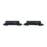 Set of 2 Faoos type "SITRAM" hopper wagons - Arnold HN6616 - N 1/160 - SNCF - Ep IV/V - 2R