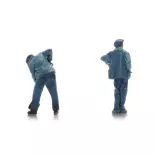 Personnel de la SNCF Vapeur Bécaud - 2 personnages - ARTITEC 5160053 - N 1/160 