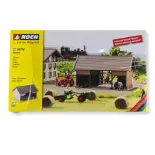 Depot/loods, lasergesneden NOCH 66716 - HO 1/87 - 109x67x64 mm