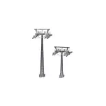 2 support towers for Jägerndorfer 50400 cable cars - Height 120 & 160 mm