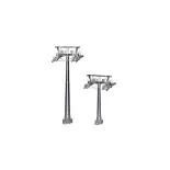 2 torres de soporte para teleféricos Jägerndorfer 50400 - Altura 120 y 160 mm