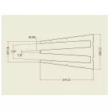 Rotunda - Extension of two stalls Wood Modelism 104002 - HO 1/87