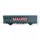 Wagon couvert EVS, Hbis, gris, parois planes "MAURO" - LS Models 30692 - HO 1/87 - SNCF - Ep IV-V - 2R