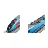 Conjunto de 10 elementos OUIGO TGV - Kato K101763 - N 1/160 - SNCF - Ep VI - Analógico - 2R