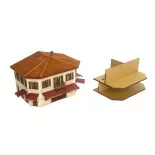 Café de la place - Bois Modélisme 107003 - HO 1/87
