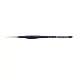 Golden synthetic" bristle brush - Lacquered handle N°02 - KOLIBRI 8881/02