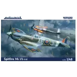 Velivoli da combattimento britannici - Spitfire Mk.VB - Kit di plastica Eduard 84186 - 1/48