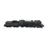 231 D 154 Locomotiva a vapore verde REE MODELES MB134SAC - PLM - HO 1/87 -