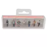 Lot de figurines au bureau FALLER 151651 - HO 1/87