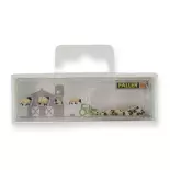 Miniaturas de animales | Set 20 ovejas cabeza negra Faller 155906 - N : 1/160