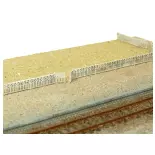 Barrières SNCF pour gare : 134 cm - Bois Modélisme 210006 - N 1/160