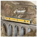 Voiture postale PA UIC livrée jaune/blanche toit gris, bogies Y24X - LS Models 40428 - HO 1/87 - SNCF - Ep IV - 2R