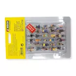 MEGA SET 60 "passers-by and travellers" figurines NOCH 16070 - HO 1/87