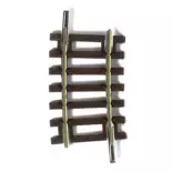 Rail courbe 7,5° Roco 42408 - R2 1/4 358 mm - HO : 1/87 - Code 83
