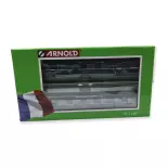 Lote de 2 coches cama Arnold T2 HN4405 - N 1/160 - SNCF - EP V / VI