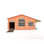 Halle à marchandise de la compagnie des chemins de fer du Nord - Bois Modélisme 102007 - HO 1/87
