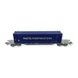 Sgss "P&O" container wagon JOUEF 6240 - SNCF - HO 1 : 87 - EP VI