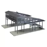 Bahnsteigbrücke Faller 131378 - HO: 1/87 - EP II - 221 x 234 x 122 mm