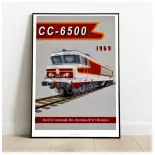 Poster CC6500 - 1969 - SNCF - 800Tonnes 8TCC6500 - A2 42.0 x 59.4 cm