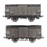 Set 2 Wagons primeurs ex-10T Type 2 & 3 REE Modèles WB743 - HO 1/87 - PLM - EP III