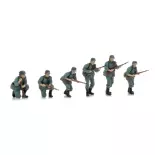 Infanterie de la Wehrmacht en patrouille - 6 personnages - ARTITEC 5720001 - 1/72