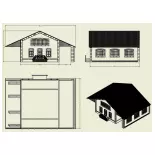 PLM 3-door hall - Modelling Wood 102006 - HO 1/87