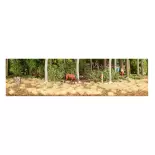  Flocage forestier d'été Busch 1322 - HO - 190 x 250 mm