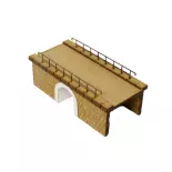 Petit pont-rail pour une voie - Bois Modélisme 109014 - HO 1/87