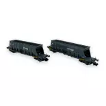 Set of 2 Faoos type "SITRAM" hopper wagons - Arnold HN6616 - N 1/160 - SNCF - Ep IV/V - 2R